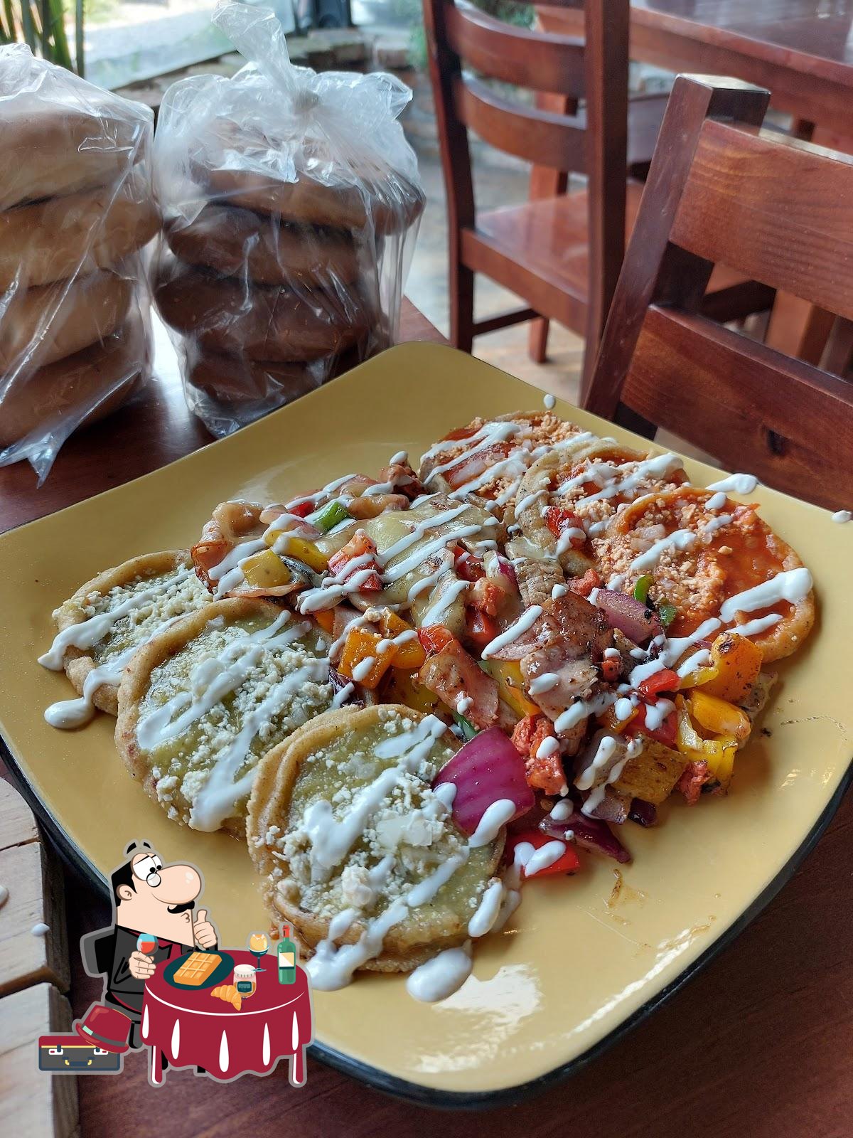 Waffles artesanales con frutas
